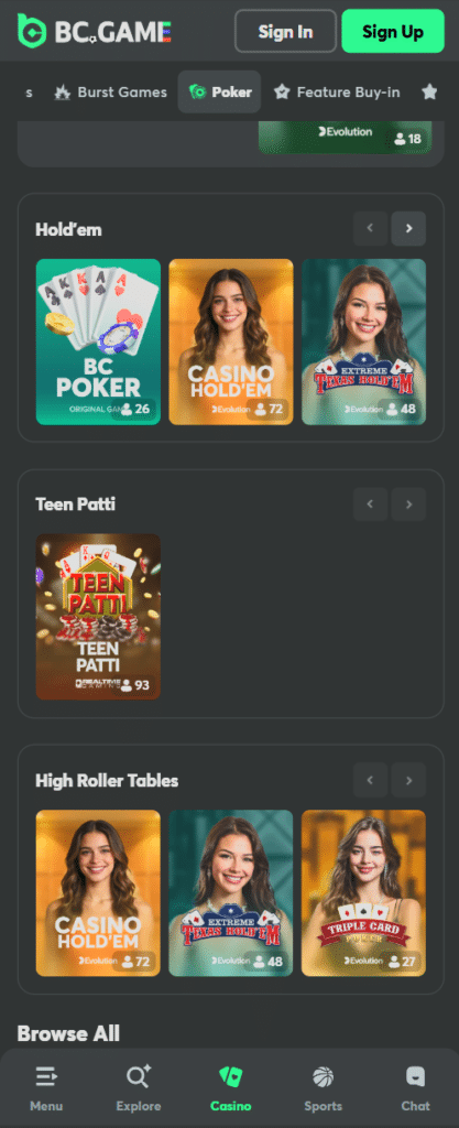 BC.Game Review lottery page displaying jackpot draws, ticket options, and lottery games