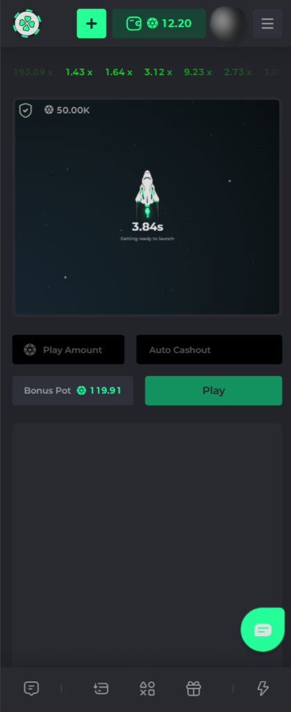 CSGOLuck mobile version showing crash gambling game interface and mobile friendly casino layout
